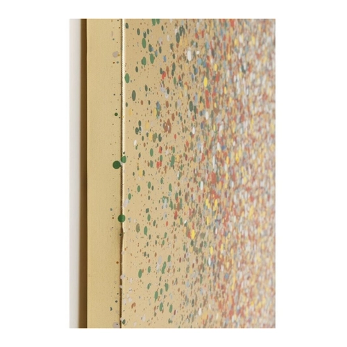 Bild von Bild Touched Flower Boat Gold Rot 80x100cm