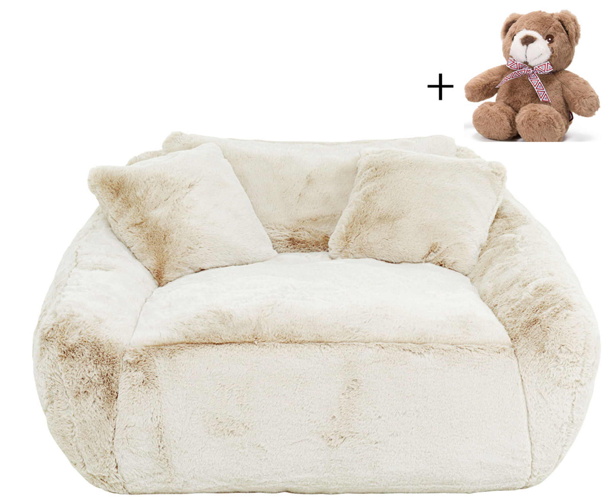 Bild von Loveseat Mika Creme 156cm (2-tlg.)