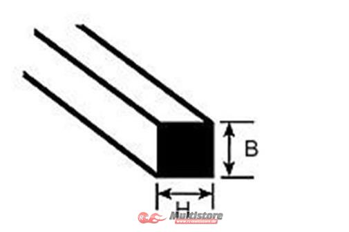 Bild von Krick PLASTRUCT MS-40 Quadratstab 1x1x250mm (10) / 190740