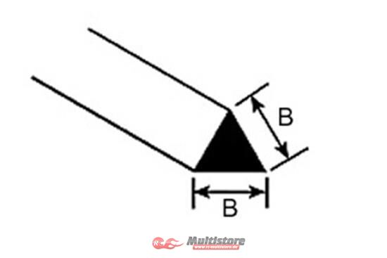Bild von Krick PLASTRUCT MRT-40 Dreikantstab 60° 1x250mm (10) / 190842