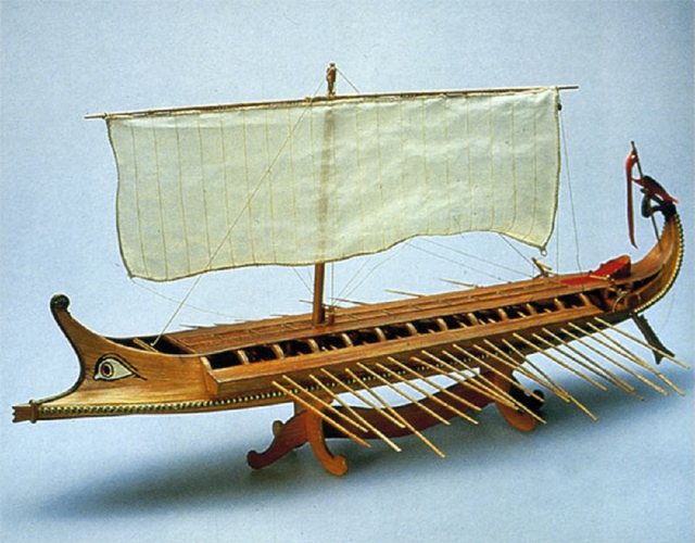Bild von Krick Modellbausatz Krick Bireme griech. Baukasten