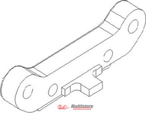 Bild von Krick IRC Racing Qerlenkerhalteplatte heck unten Kunststoff / 850714