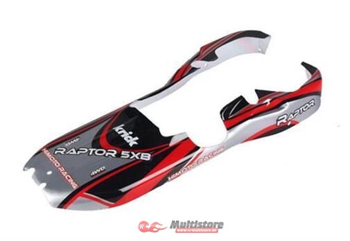 Bild von Krick HIMOTO Karosserie Raptor 1:5 rot/silber / 650682