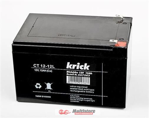 Bild von Krick Bleiakku 12V / 12Ah / 667263