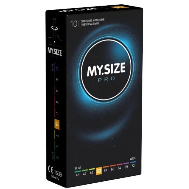 Bild von MY.SIZE Kondome PRO 53mm Packung mit, 10 St., Maßkondome, Kondome für besten Tragekomfort und Sicherheit, die neue Generation MY.SIZE Kondome