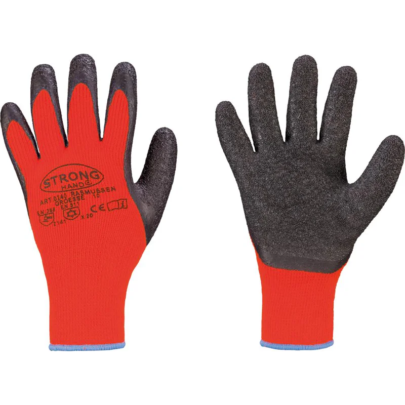 Bild von Stronghand, Handschuhe, Kälteschutzhandschuhe Rasmussen Grösse 11 orange/schwarz EN 388, EN 511 PSA-Kategorie II, Orange, Schwarz, (11)