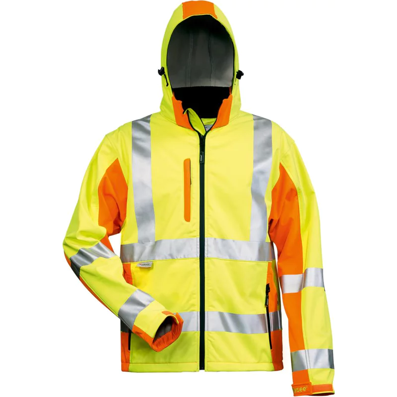 Bild von Elysee Warnschutz-Softshelljacke "Adam" Größe, 1 Stück, M, gelb/orange, 22735-M