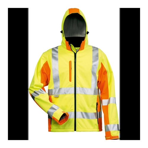 Bild von Elysee Warnschutz-Softshelljacke JIM in Gelb/Orange, Größe L