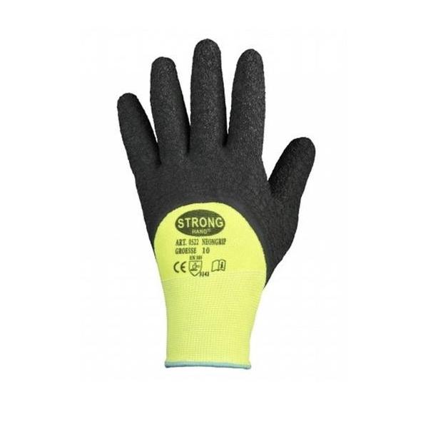 Bild von Stronghand, Schutzhandschuhe, Handschuh NEONGRIP Grösse 9 neongelb/schwarz EN 420, EN 388 PSA-Kategorie II (9)