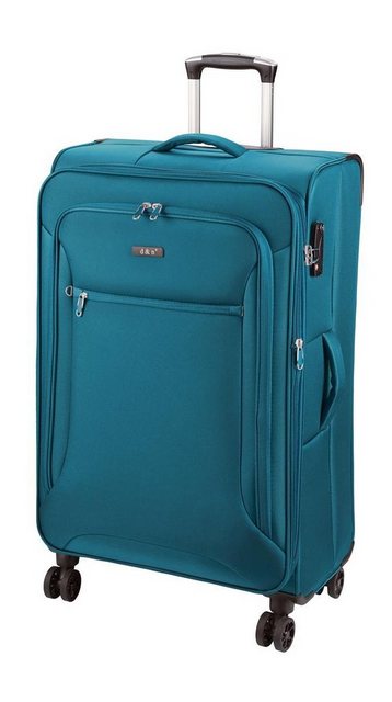 Bild von D&N, Koffer, Travel Line 6400 2-4-Rollen Kofferset 3tlg., Türkis, (202 l, XL (ab 115l))