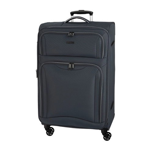 Bild von D&N Lederwaren Travel Line 9204 - 4 Rollen Trolley 66cm erw. "Grau"