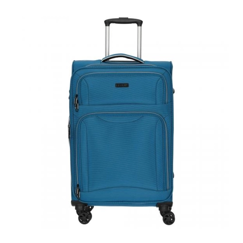 Bild von D&N Lederwaren Travel Line 9204 - 4 Rollen Trolley 66cm erw. "Blau"