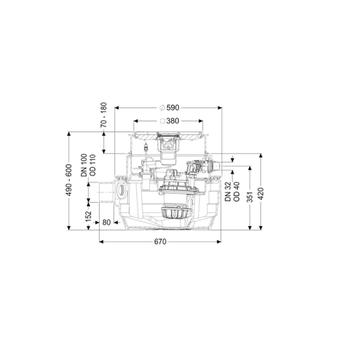 Bild von KESSEL Aqualift F Compact Mono SPZ 1000 (28701X) – Effiziente Hebeanlage für Ihre Bedürfnisse