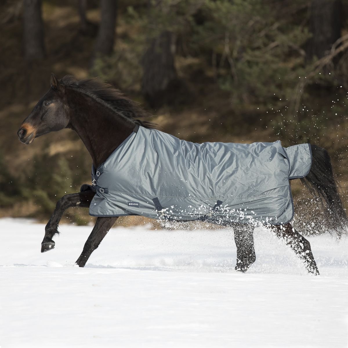 Bild von Busse Outdoordecke WINDCHILL 200 grau (navy) 125 cm plus