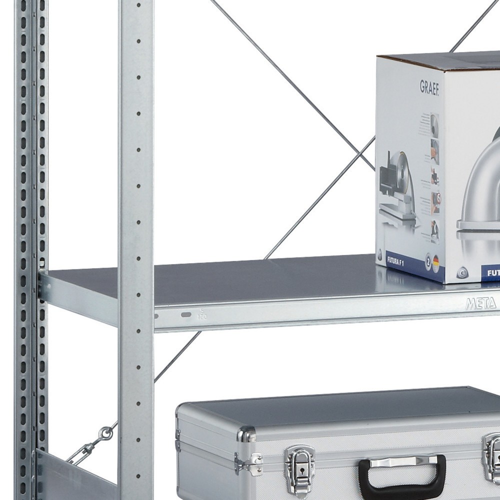 Bild von Fachboden für META Fachbodenregal Schraubsystem, FL 100 kg, lichtgrau, BxT 1.000 x 300 mm