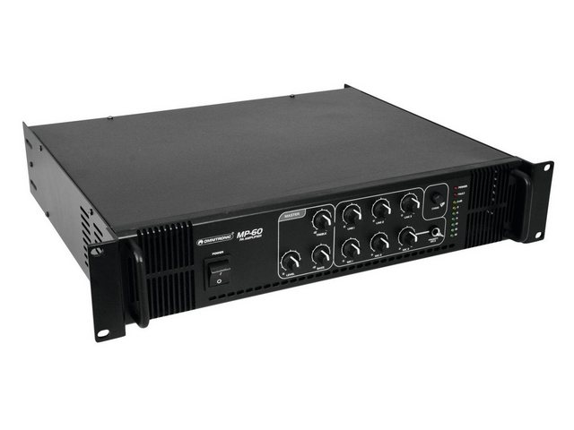 Bild von Omnitronic MP-60 PA mixing amplifier - 80 - 14000 Hz - 7-fold LED - 483 x 400 x 88 mm (80709610)