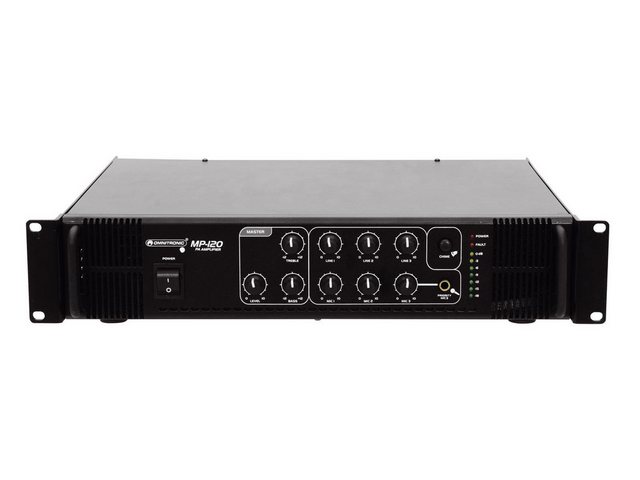 Bild von Omnitronic ELA-Verstärker MP-120 120 W (Verstärker), Stereoverstärker, Schwarz