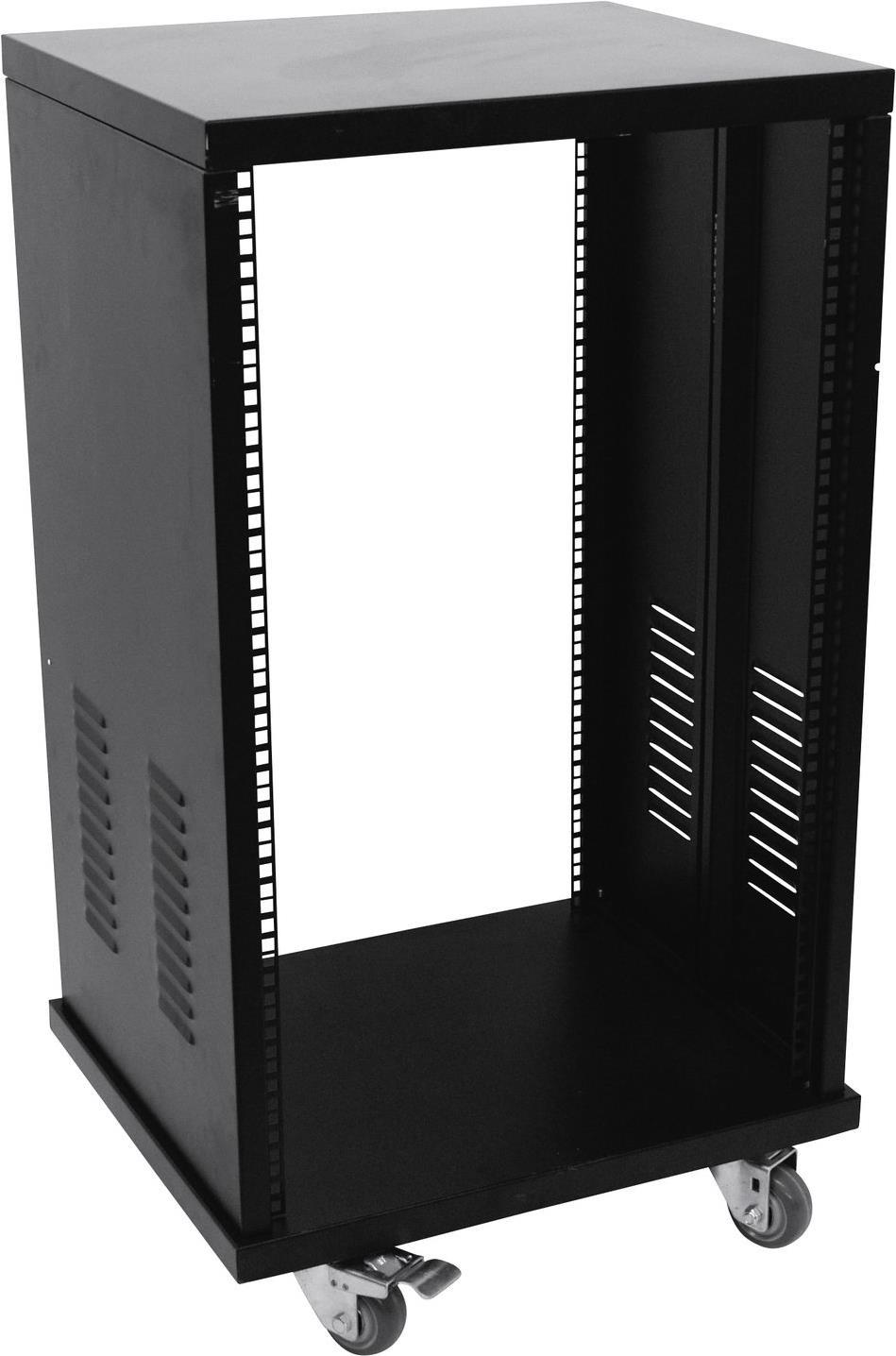 Bild von Omnitronic SR-19 19 Zoll Rack 24 HE Stahl inkl. Rollen (19" Rack), Audio Racks + Cases, Schwarz