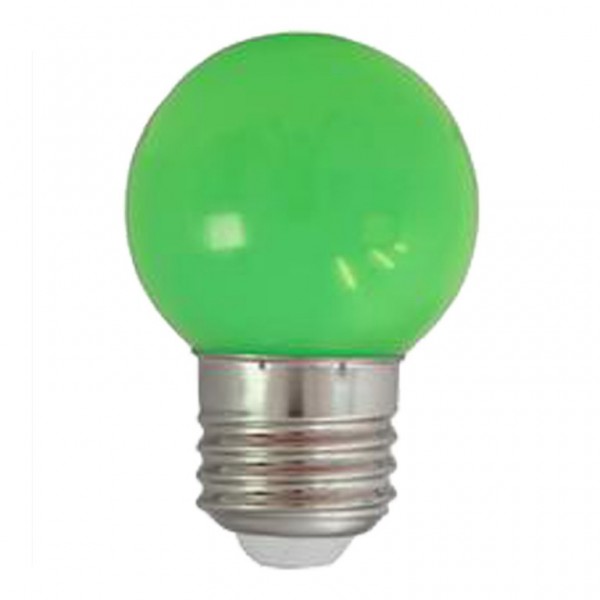 Bild von LED-Leuchtmittel - G45 - E27 - 1W - Kugellampe - Grün