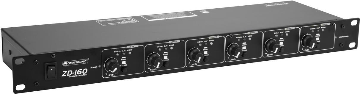 Bild von Omnitronic ZD-160B Zonen-Verteiler (Studio- und Livemixer), Mischpult