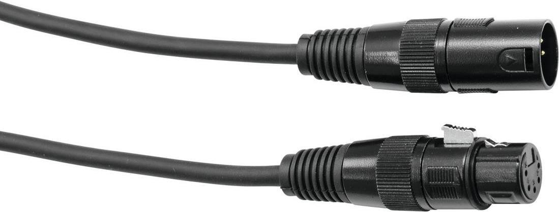 Bild von EUROLITE EUROLITE DMX Kabel XLR 5pol 10m sw Lampen-Verbindungskabel, (1000 cm)