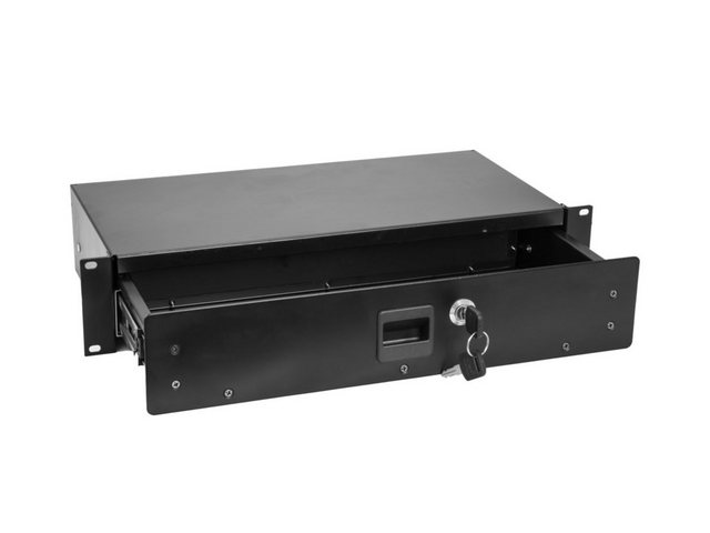 Bild von Omnitronic Rackschublade SN-2 Rackschublade mit Schloss 2HE (Zubehör), Audio Racks + Cases