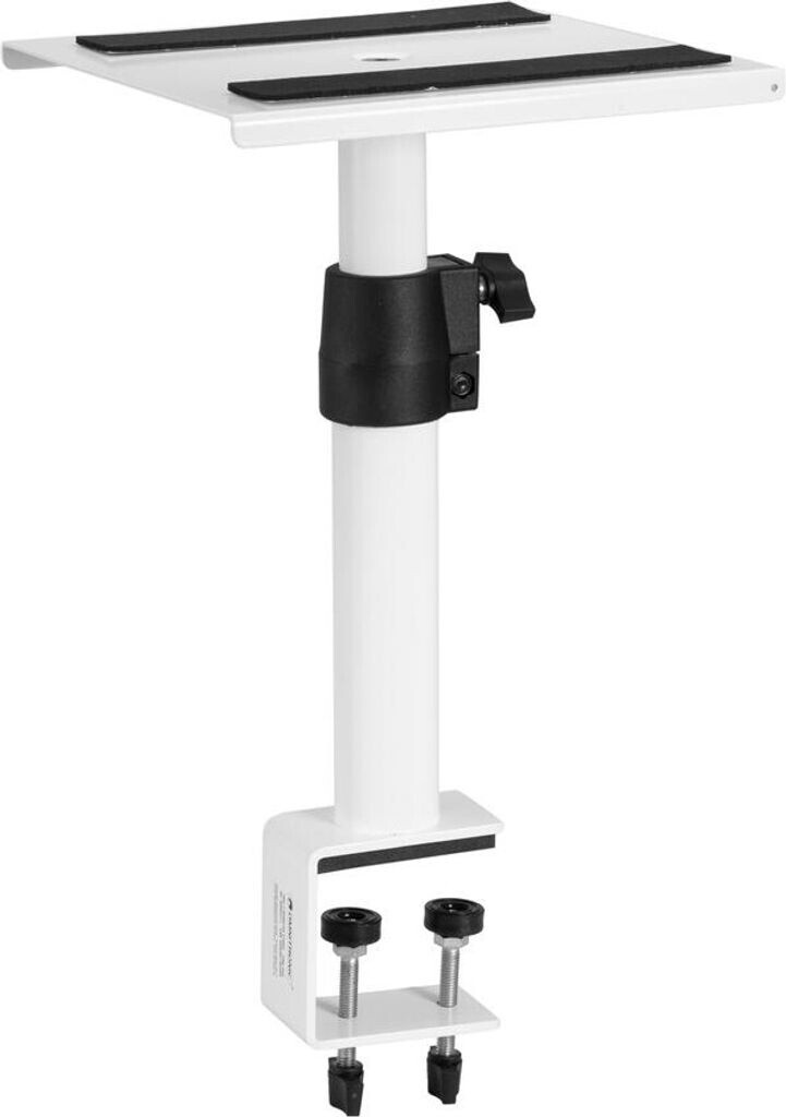Bild von OMNITRONIC TMO-2 Monitorständer weiß | Höhenverstellbarer Tischständer 25-42 cm, bis 25 kg belastbar