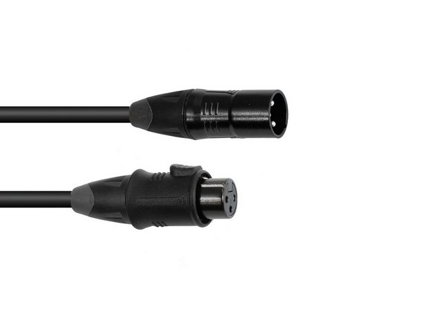 Bild von EUROLITE EUROLITE DMX Kabel EC-1 IP65 3pol 1m sw Lampen-Verbindungskabel, (100 cm)