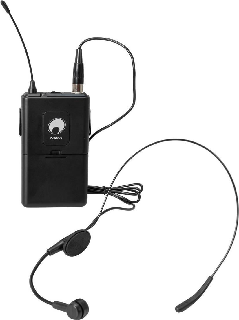 Bild von OMNITRONIC WAMS-12 Taschensender inkl. Kopfbügelmikrofon 863MHz (13107028)