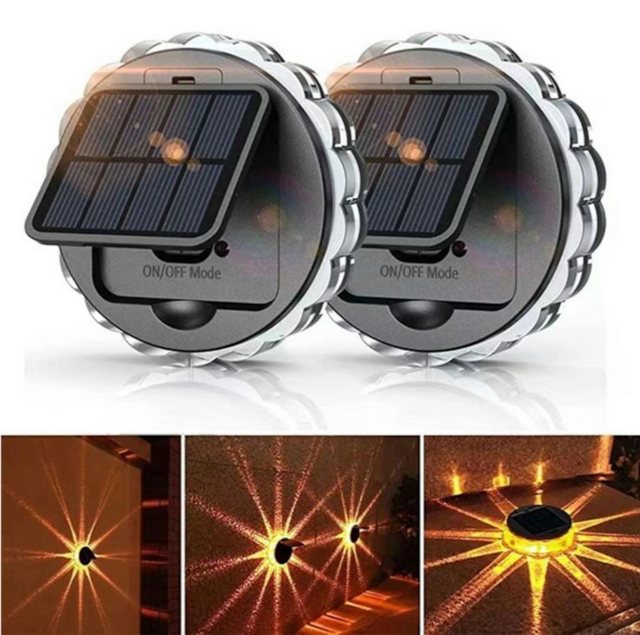 Bild von Weltbild LED Solarleuchte LED Solar Wandleuchte - Stern 2er Set mit Fernbedienung