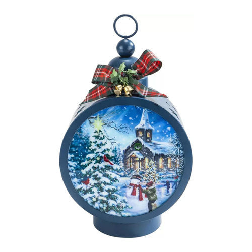 Bild von LED-Laterne Winter-Wunderland Metall Höhe 25 cm im Test