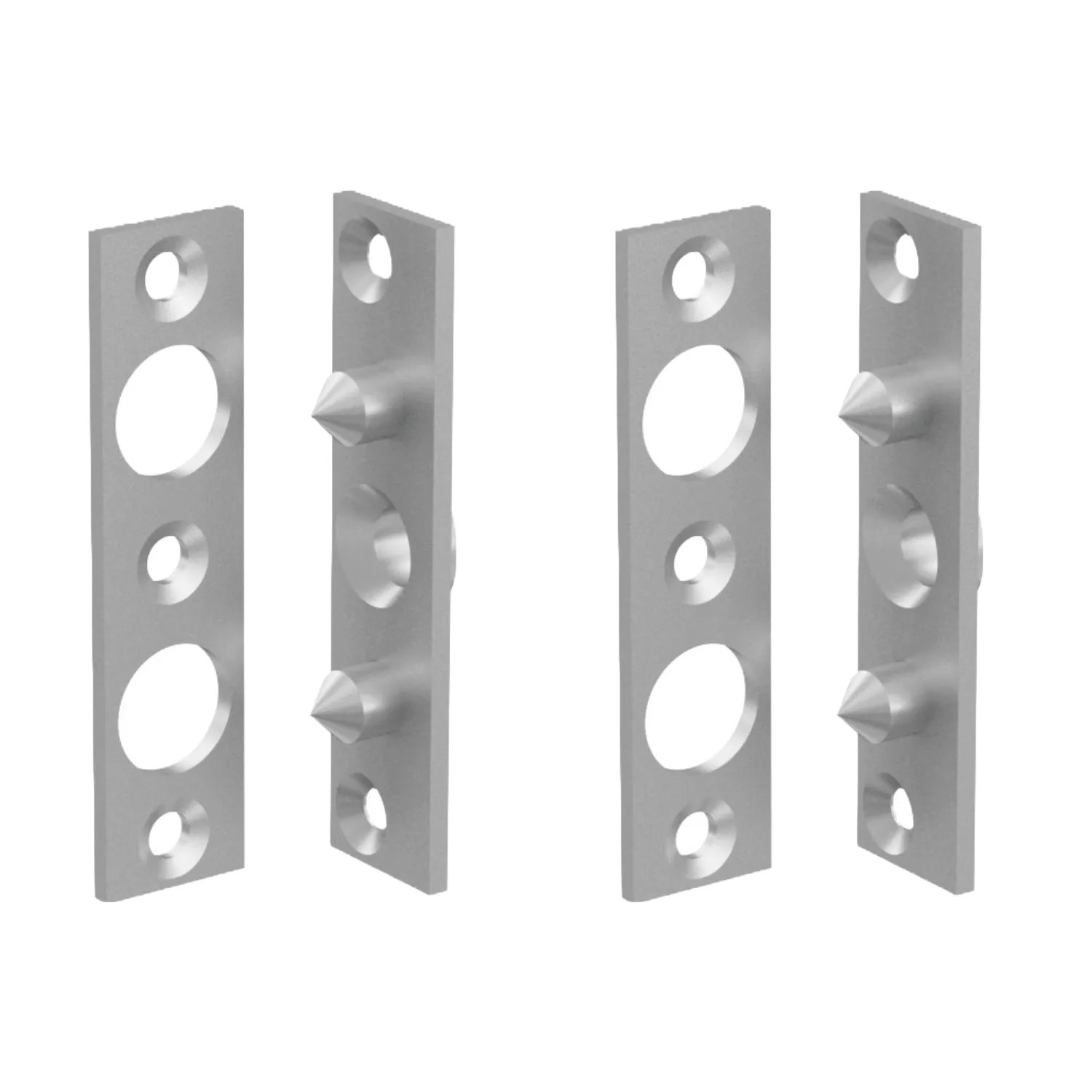 Bild von Basi - Bändersicherung - BSA 90 - mit 2 Zapfen - Verzinkt - 90x22 mm - 2ER Set - 9552-0001