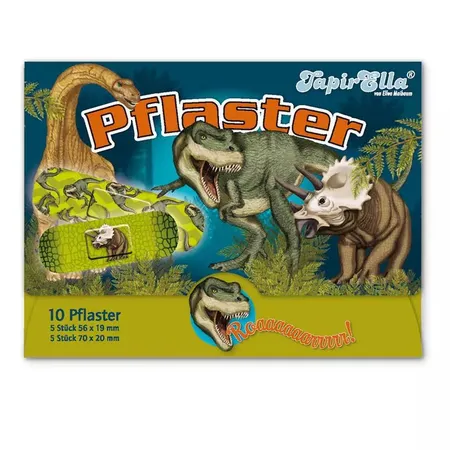 Bild von "T-Rex"- Dino-Kinderpflaster in handlichem Briefchen, 10 Stk