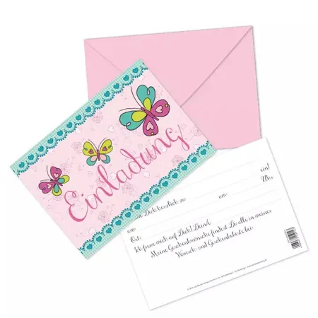 Bild von Lutz Mauder Geschenkekisten-Karte TapirElla Butterflies