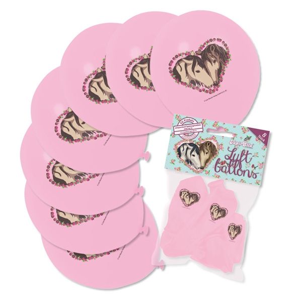 Bild von Pferde Luftballons aus Latex für Pferdeparty, 8er Pack Partyballons