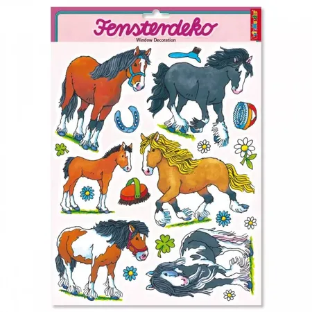 Bild von Lutz Mauder TapirElla Fensterdeko Pferde 83009 Bunte Klebebilder für das Fenster