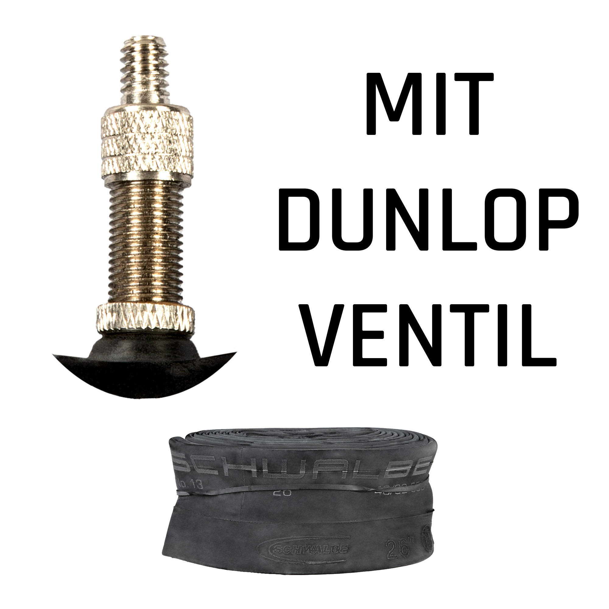 Bild von Schwalbe Fahrradschlauch 12 - 29 Zoll Fahrrad Schlauch Fahrradschläuche AV DV FV Autoventil Schraderventil Französisches Ventil Sclaverand Dunlop universal Schlauch