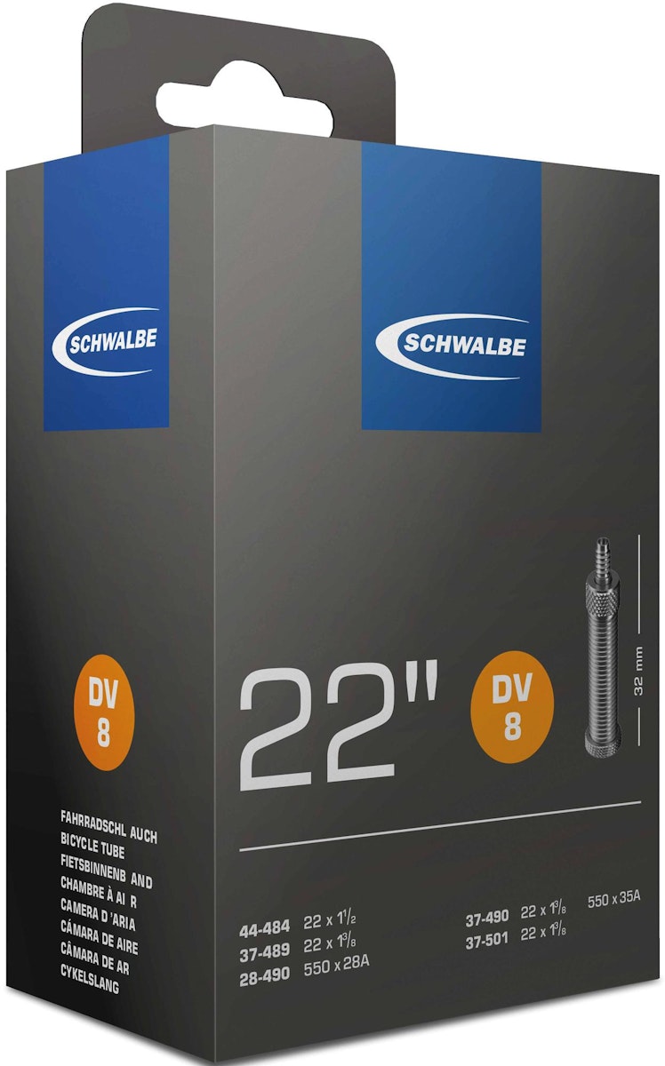 Bild von Fahrradschlauch Ventil dunlop Schwalbe 22x1 3/8