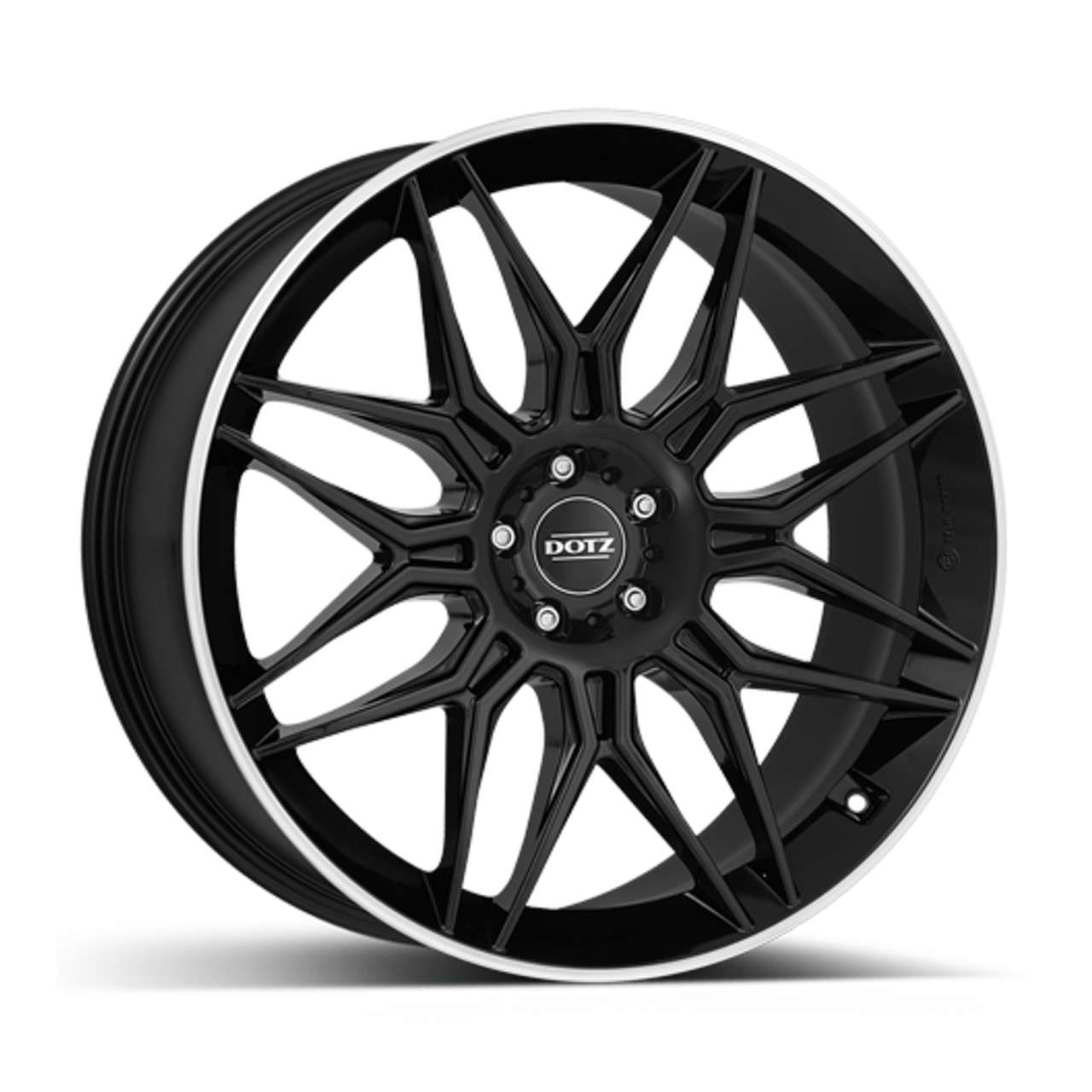 Bild von DOTZ LONGBEACH DARK black/polished lip 10.0Jx20 5x112 ET43