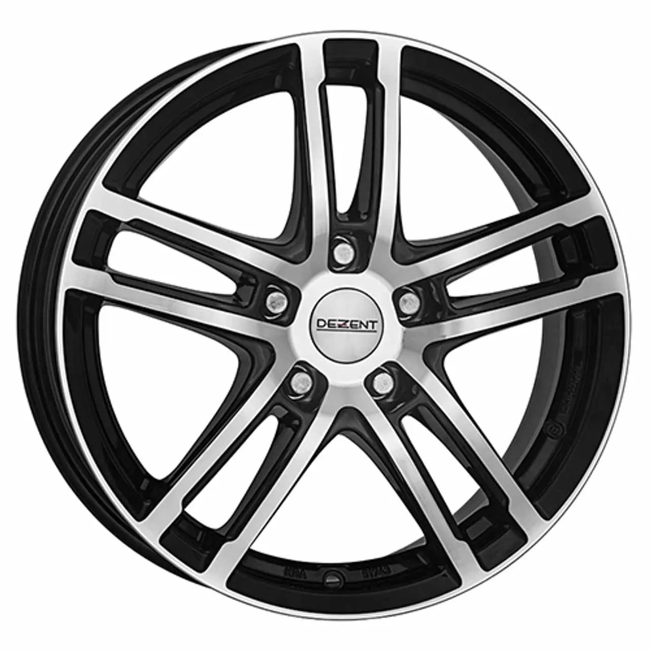 Bild von LEICHTMETALLRADER DEZENT TZ DARK BLACK/POLISHED 16" ET 32