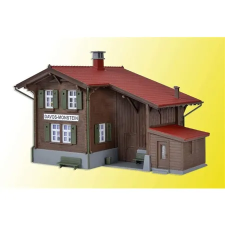 Bild von Viessmann Bahnhof Davos-Monstein mit Hausbeleuchtungsstartset