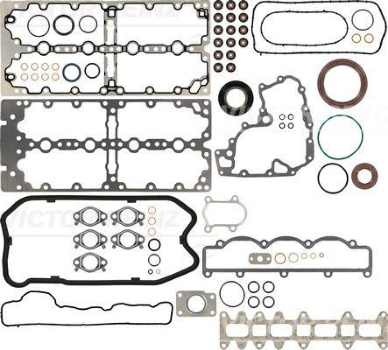 Bild von REINZ 01-37551-01 Dichtungsvollsatz, Motor mit Ventilschaftabdichtung, ohne Zylinderkopfdichtung, mit Wellendichtring-Kurbelwelle
