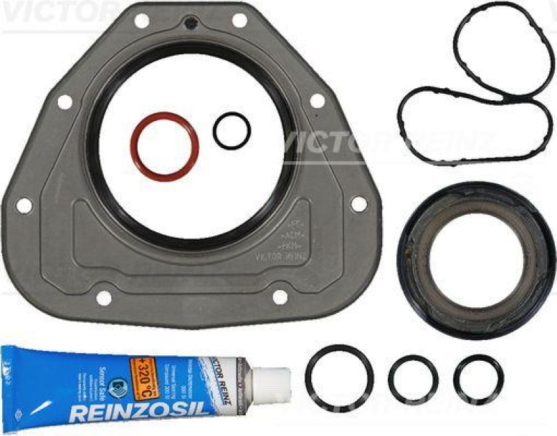 Bild von VICTOR REINZ Dichtungssatz, Kurbelgehäuse mit Wellendichtring-Kurbelwelle für RENAULT TRUCKS MERCEDES-BENZ OPEL 4431845 93168364 6990160300(PLUS) 08-3