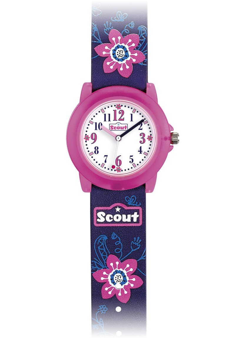 Bild von Scout Quarzuhr Crystal, 280305028, mit Blumenmotiv, ideal auch als Geschenk