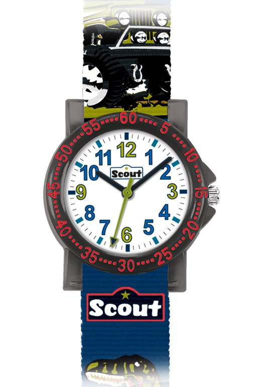 Bild von Scout Quarzuhr Jungle Quarzuhr für Jungen von Scout mit Textilarmband, blau