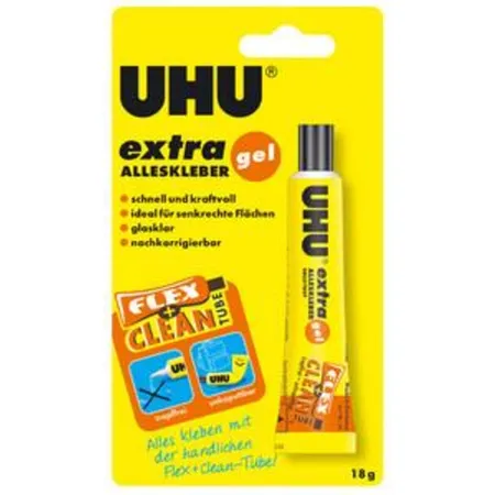 Bild von UHU Alleskleber M.Lös Extra 18g Gelb Flüssig Stark Kunststoff Kleber