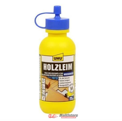 Bild von UHU Holzleim wasserfest D3, lösemittelfrei, 75 g Flasche