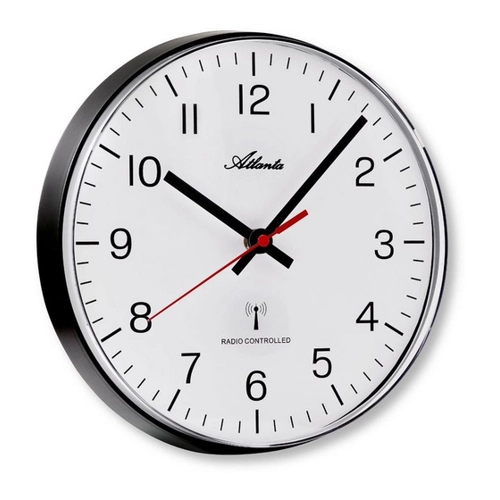 Bild von Moderne Funk-Wanduhr von Atlanta im zeitlosen Design