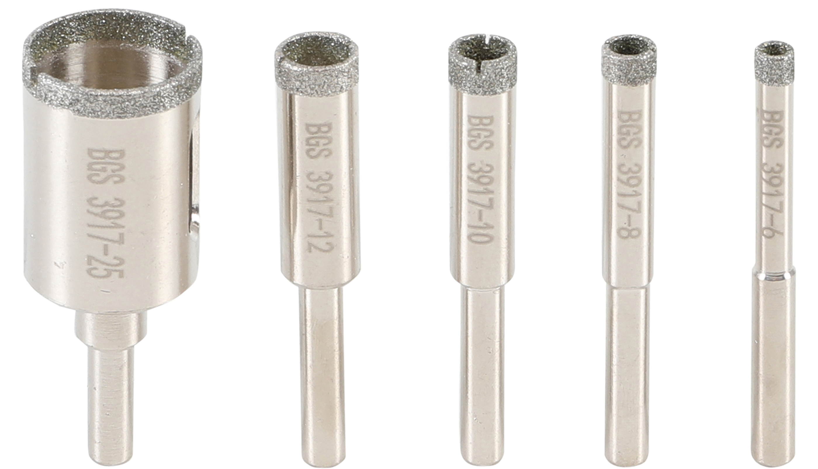 Bild von BGS technic Universalbohrer BGS TECHNIC Diamant-Bohrkronen-Satz 391, 5-teilig