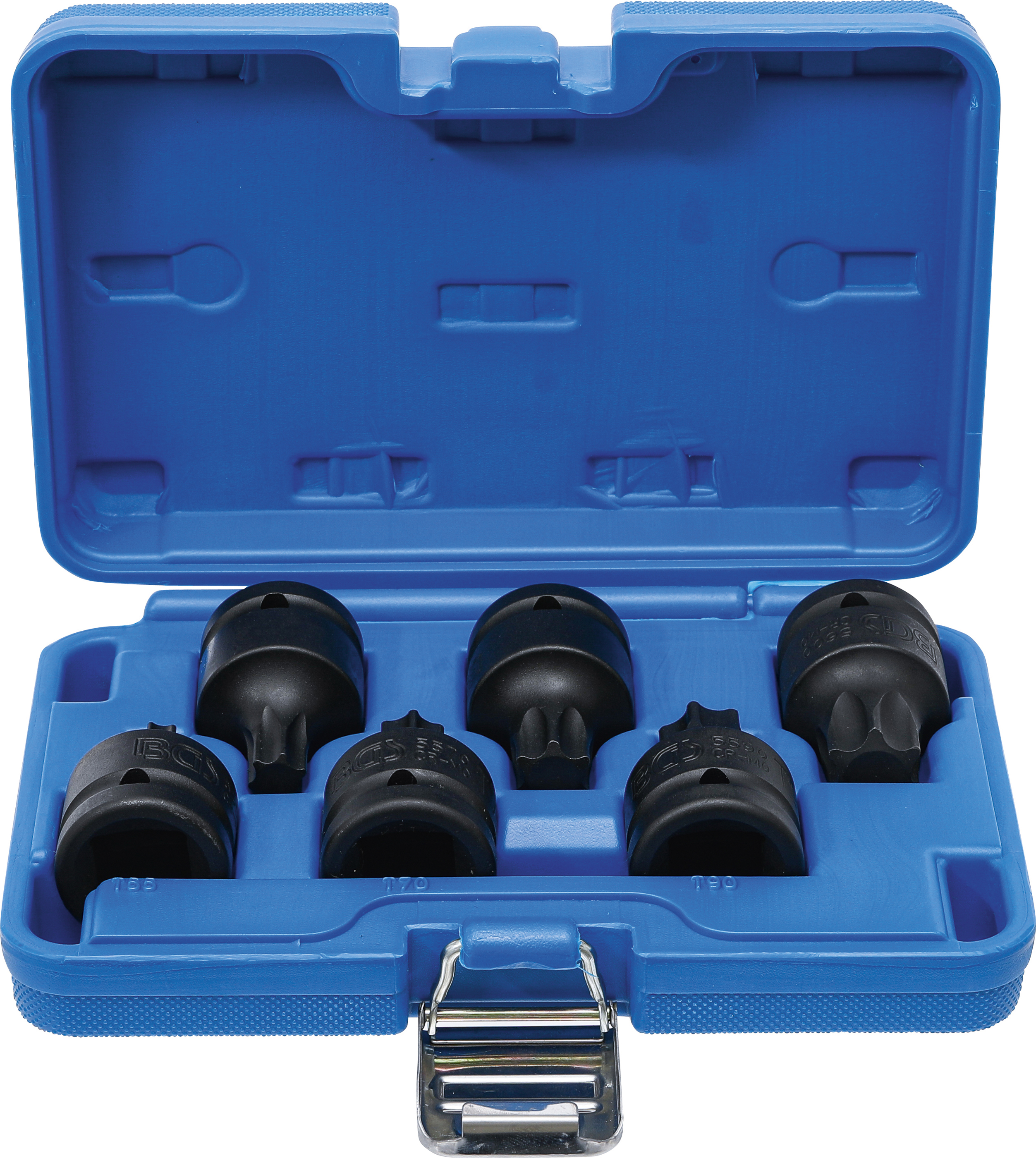 Bild von BGS, Bits, Kraft-Bit-Einsatz-Satz Antrieb Innenvierkant 20 mm (3/4") T-Profil (für Torx) T55-T100 6 tlg. (20 mm)